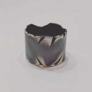 Silver ring with scars - Nonokai